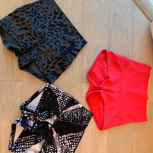 Lululemon yoga shorts size 2 (3 pair)